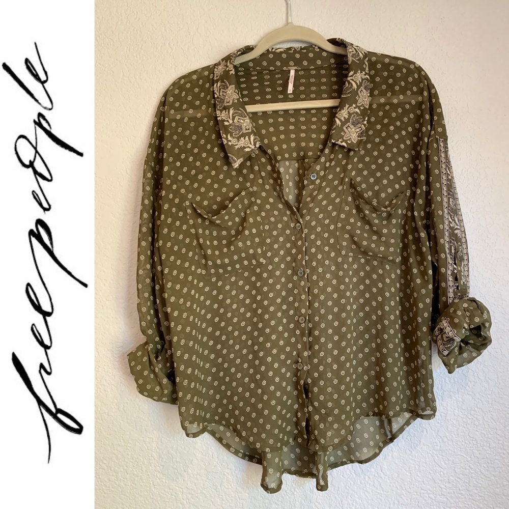 Free People Easy Rider Blouse